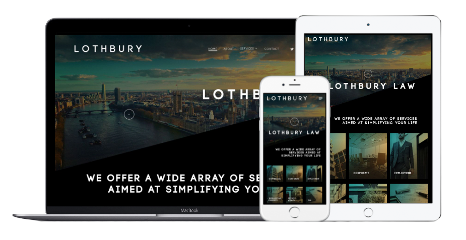 Lothbury Law Website Mobile