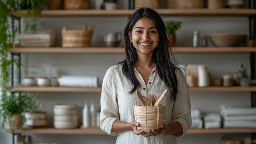 Priya launched her sustainable home products business online